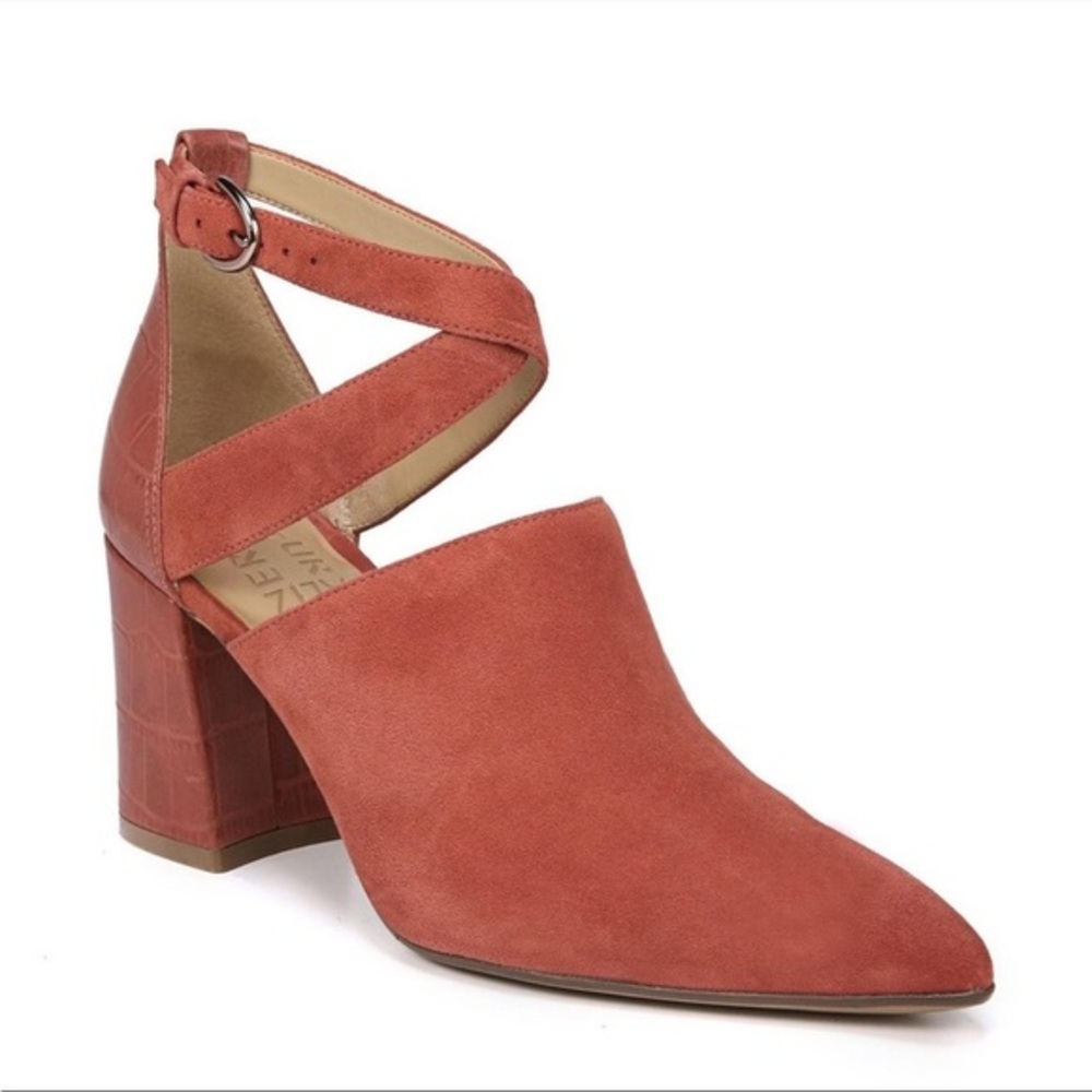 Nwot Naturalizer Women's Holland Pointed Toe Block Heel Desert Clay Size 10 - Picture 1 of 14